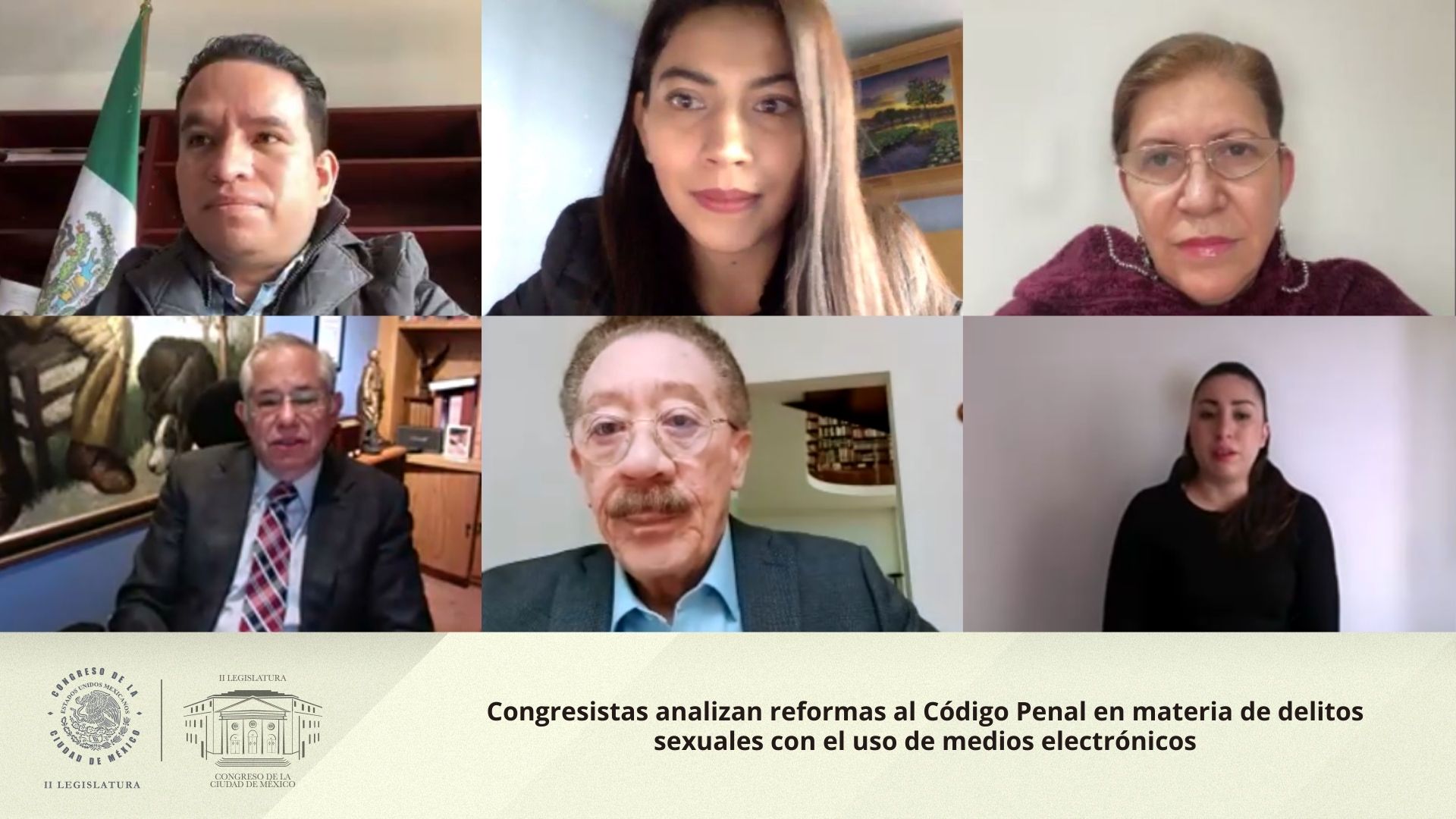 Congresistas analizan reformas al Código Penal en materia de delitos sexuales con el uso de medios electrónicos